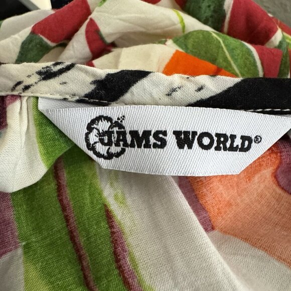 Jams World Ariana Midi sundress Dress size Small Valerian Print USA Made W3104 - Picture 6 of 9